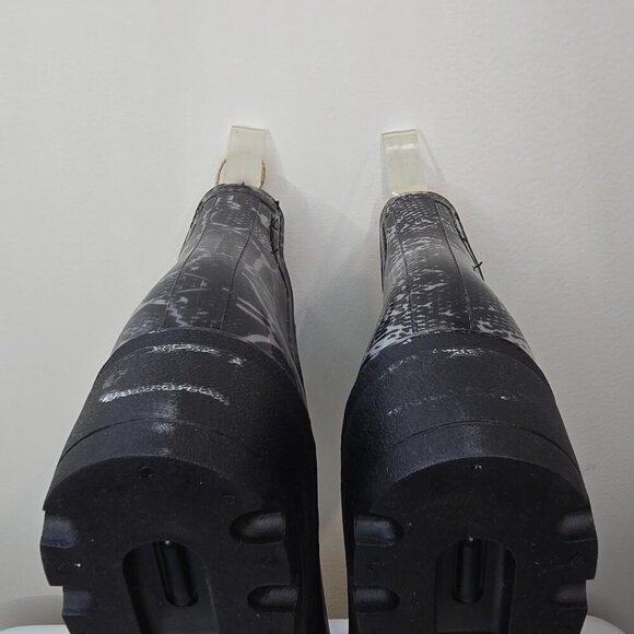 Seven7 | Black Snake Print Halifax Chelsea Rain Boots - Black and Gray - Picture 6 of 6